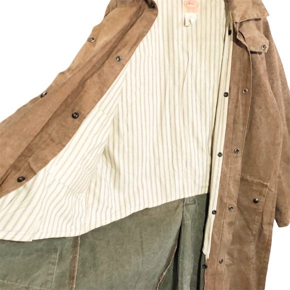 VTG The Australian Outback Collection Oilskin Drover Duster Jacket Mens Unisex S - Picture 10 of 16
